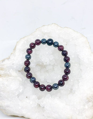 Garnet | Hematite | Shungite | Bracelet