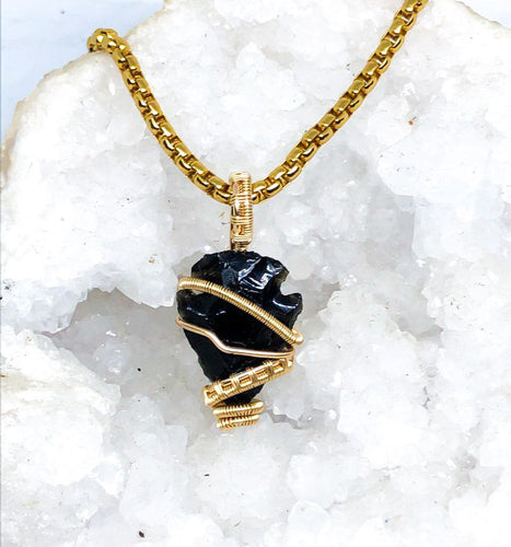 Black Obsidian | 14k Necklace