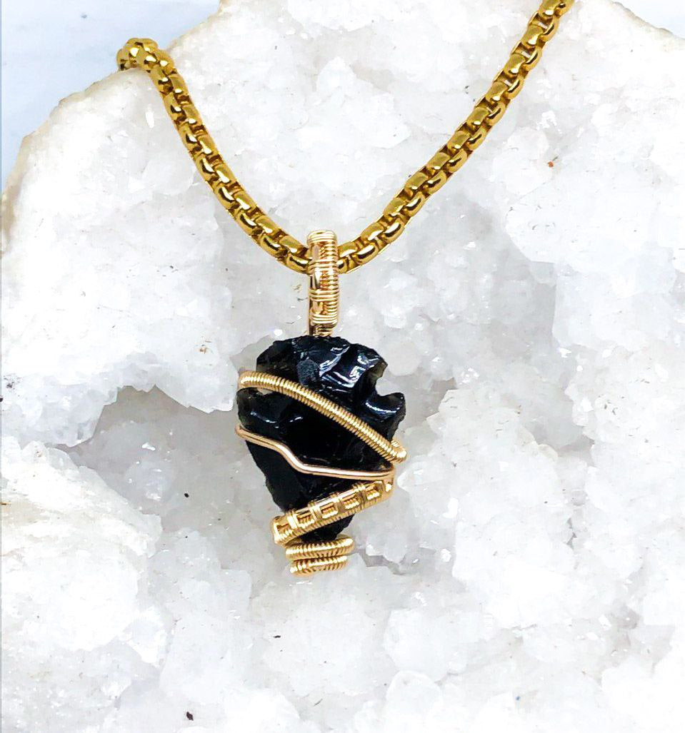 Black Obsidian | 14k Necklace