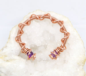 Copper | Amethyst | Alchemy Cuff