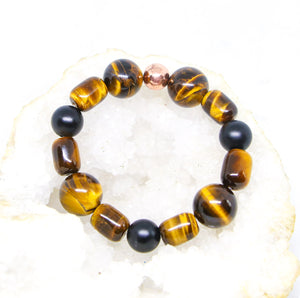 Tigers Eye | Copper Hematite |Black Oynx | Bracelet