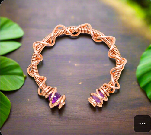 Copper | Amethyst | Alchemy Cuff
