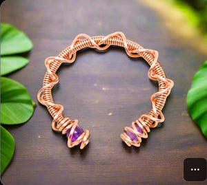 Copper | Amethyst | Alchemy Cuff