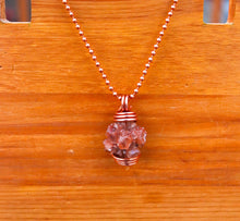 Load image into Gallery viewer, Aragonite | Earth Master | Copper Pendant &amp; Cuban Link Chain