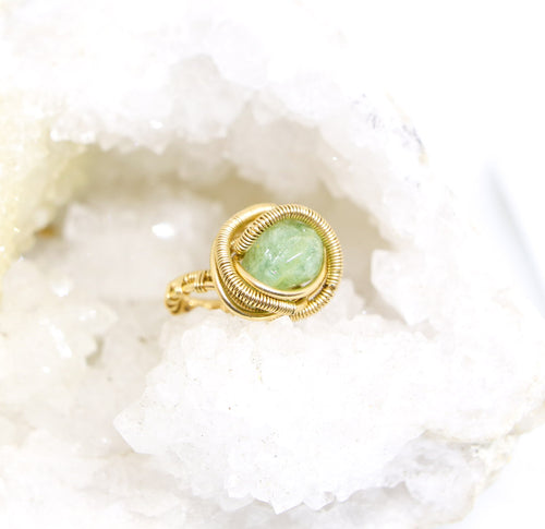 Aquamarine | Divine Serenity | 14k Goldfilled Ring | Size 6