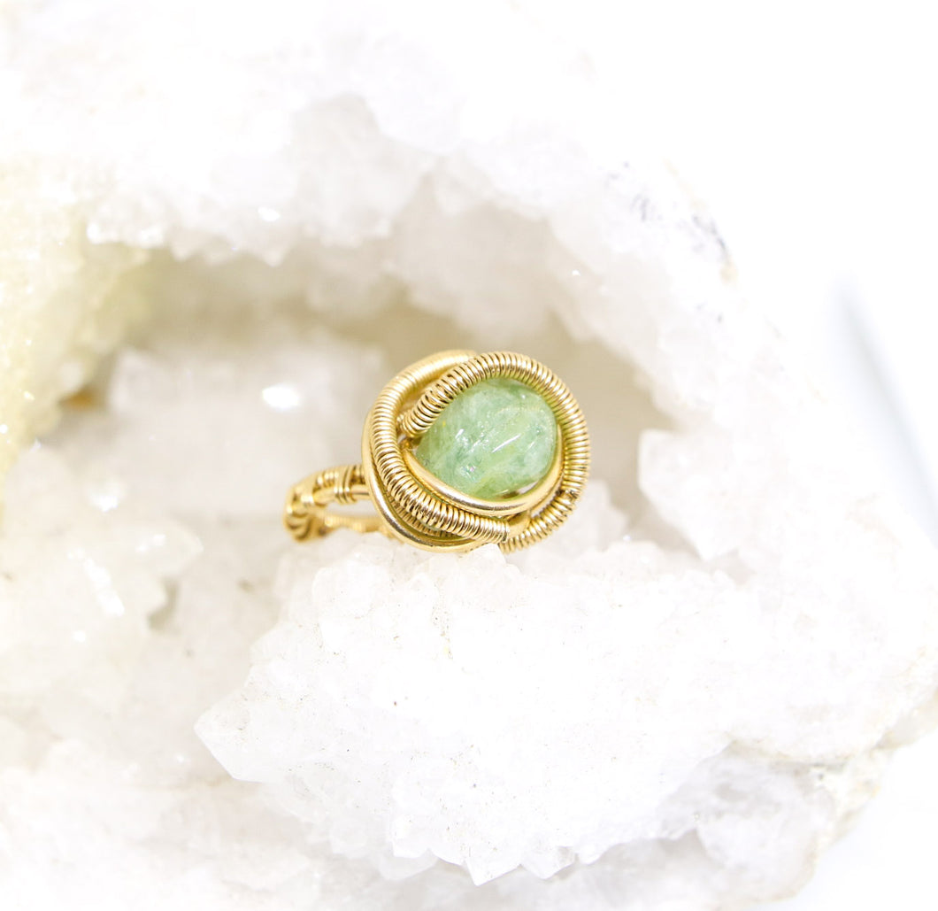 Aquamarine | Divine Serenity | 14k Goldfilled Ring | Size 6