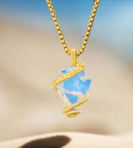 Opalite | Peace & Serenity | 14k GF Pendant & Chail