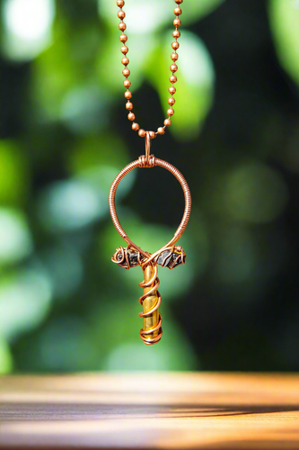 Elite Shungite | 7.62 | Copper Ankh Pendant