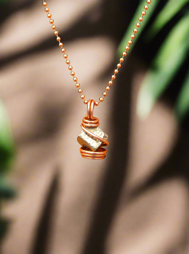 Pyrite | Abundant Prosperity | Copper Necklace
