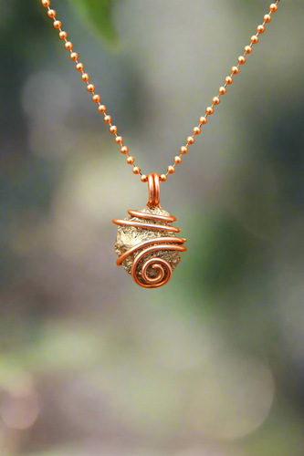 Pyrite | Abundant Prosperity | Copper Necklace
