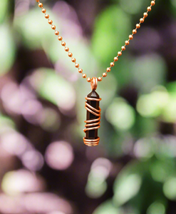 Black Oynx | Copper Necklace