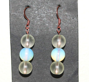 Clear Quartz | Opalite | Copper Earrings