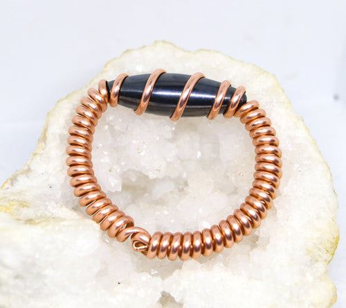 Copper | Hematite | Coil Cuff