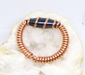 Copper | Hematite | Coil Cuff