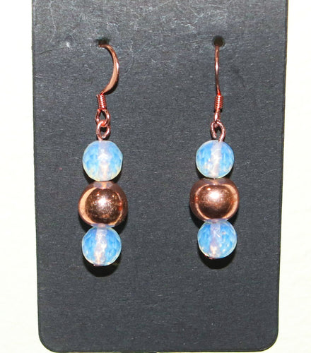 Opalite | Copper Hematite | Earrings