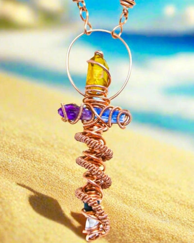 Custom Crystal Ankh | Pendant | Master Alchemist