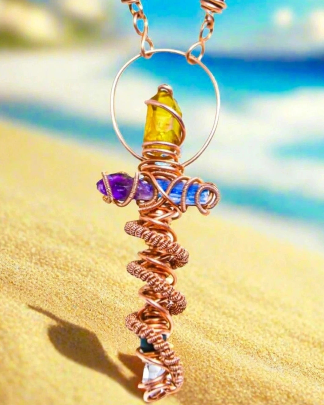 Custom Crystal Ankh | Pendant | Master Alchemist
