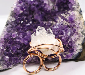 Clear Quartz | Double Ring